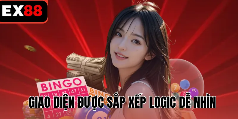 Giao diện được sắp xếp logic dễ nhìn